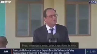 François Hollande parle anglais